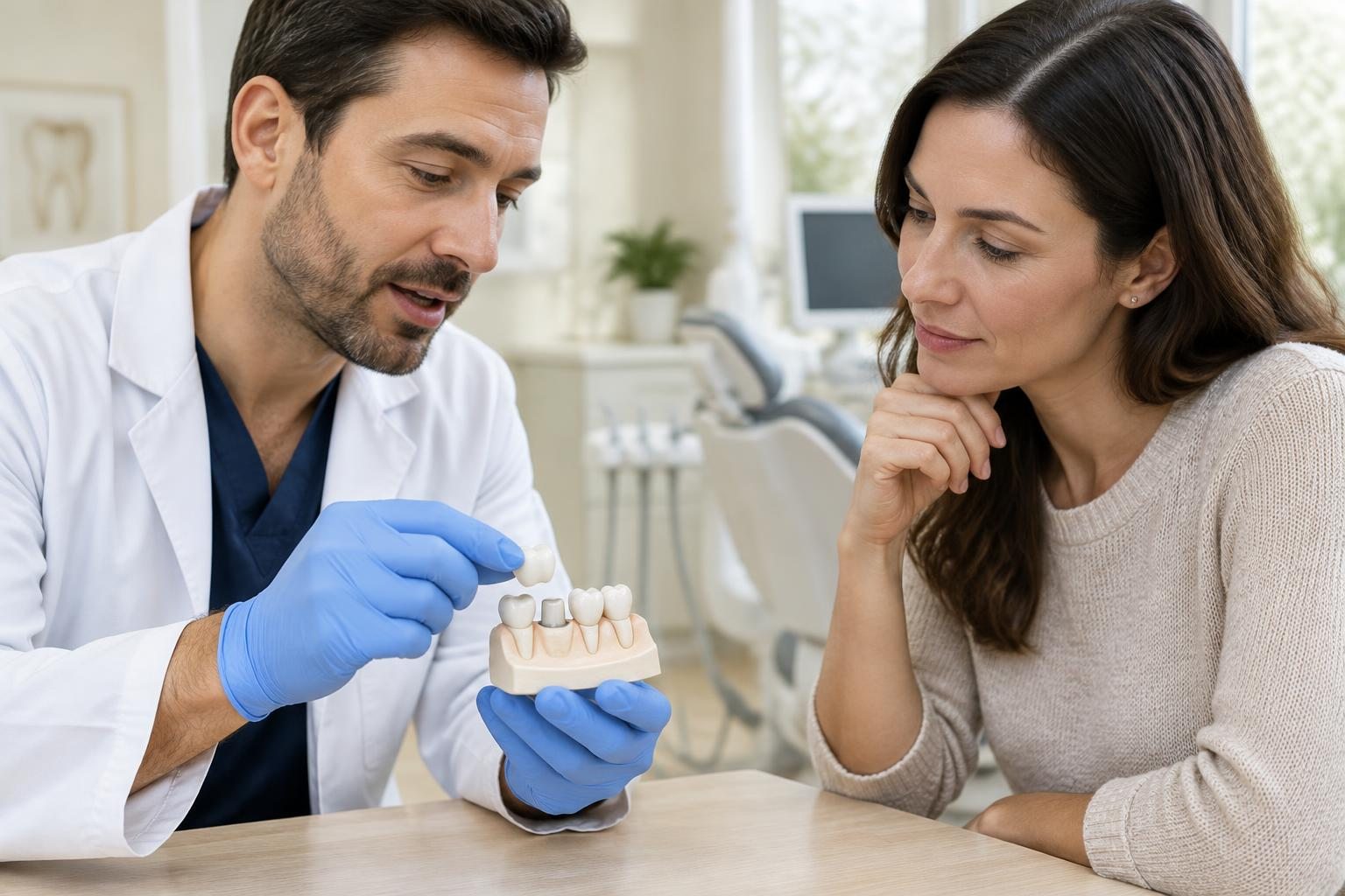 Illustrative crowns and bridges dental photograph, not the St Leonards Green Dental team or premises